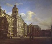 Jan van der Heyden The Dam with the New Town Hall in Amsterdam (mk05) Norge oil painting reproduction